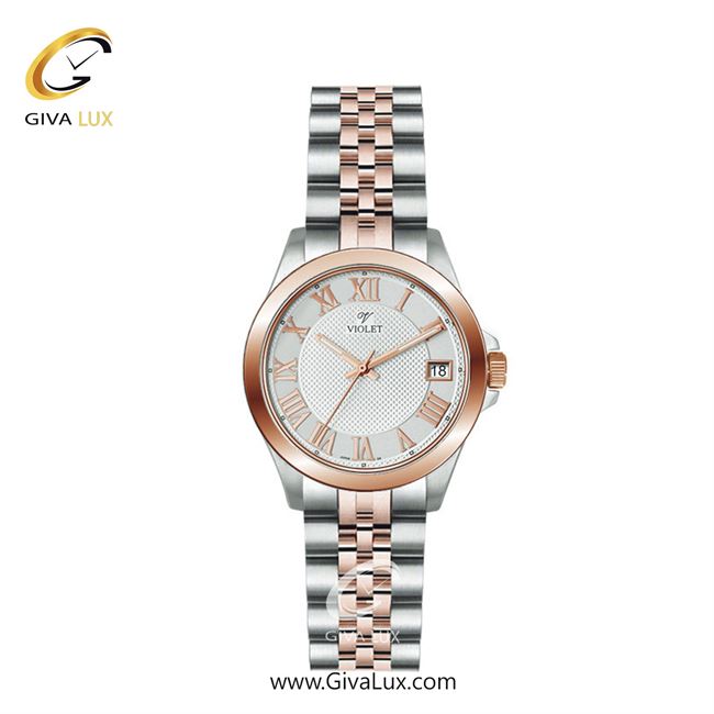 ساعت مچی اورجینال زنانه ویولت VIOLET نقره ای-رزگلد | رزگلد-نقره ای| نقره ای| کد رفرنس 0556/2 | 0571/2